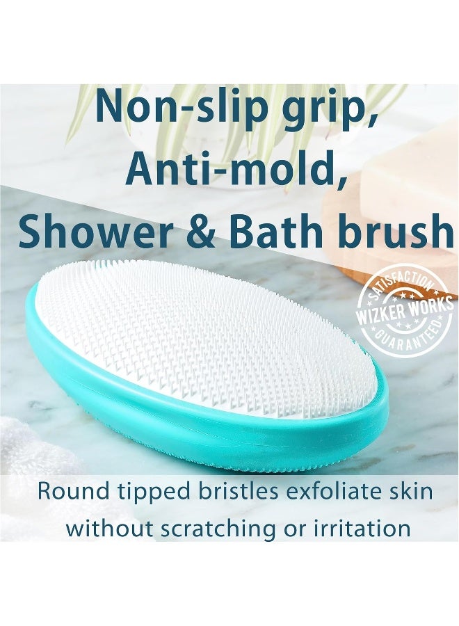 Wizker Ingrown Hair Brush, All-In-One Exfoliating Face Body Scrubber - Image 4
